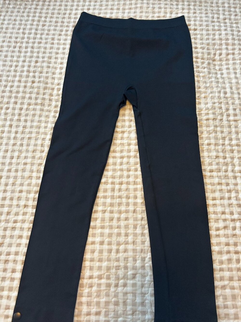Lane Bryant Black Leggings with side button detail Size A/B NWOT